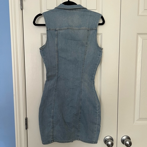 NWT stretchy denim bodycon dress - Picture 2 of 3